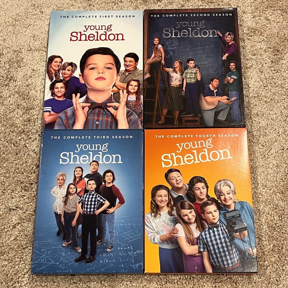 Young Sheldon Seasons 1-4 DVDs